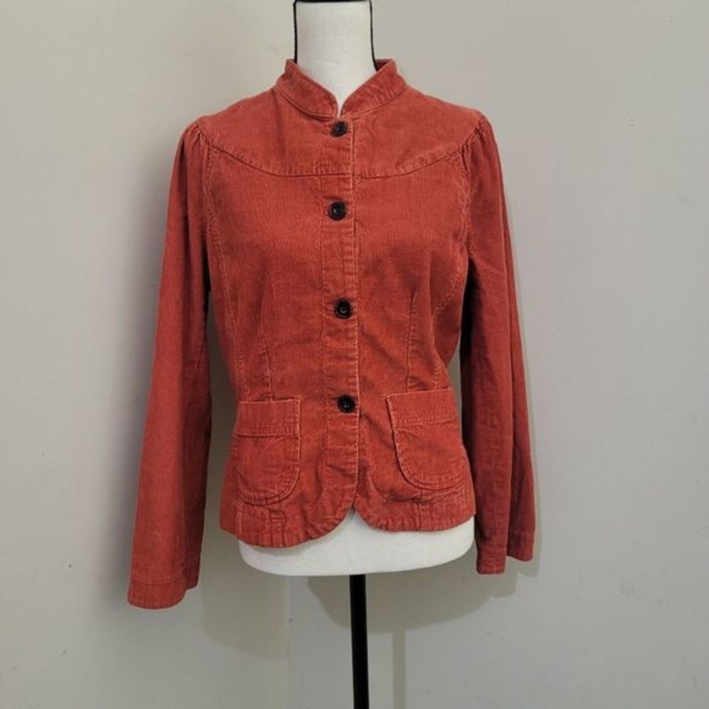 WILLI SMITH Corduroy Military Style‎ Blazer, size XL, Burnt Orange